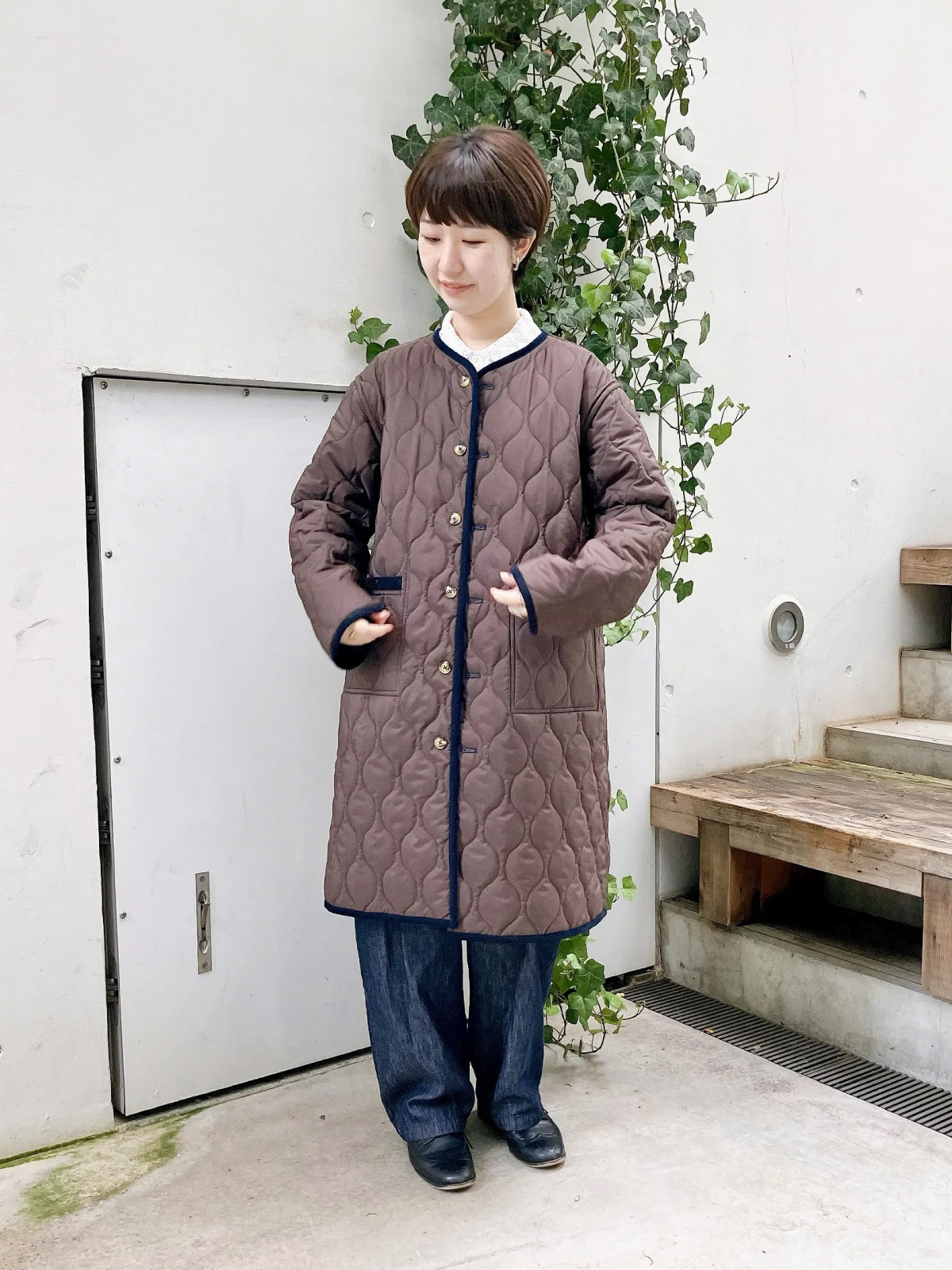 154cm ブラウン着用