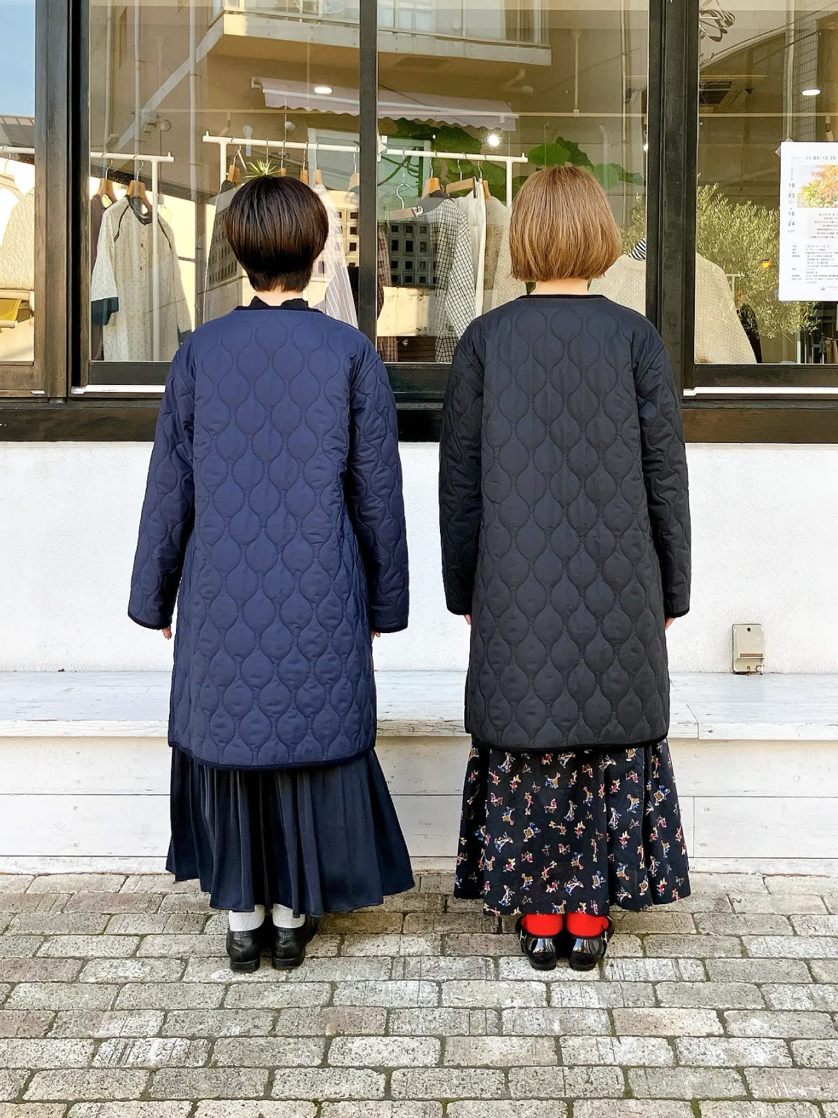 154cm ネイビー着用スタイル