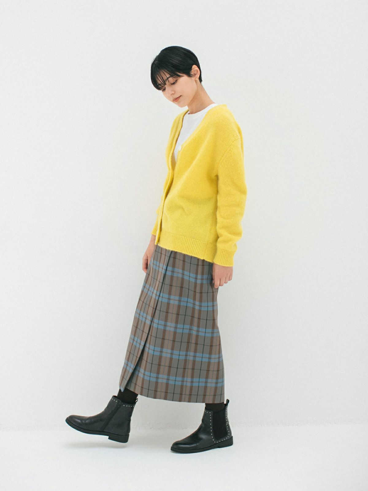 ラスト1点】チェックアシメスカート ラスト1点スペシャルプライス