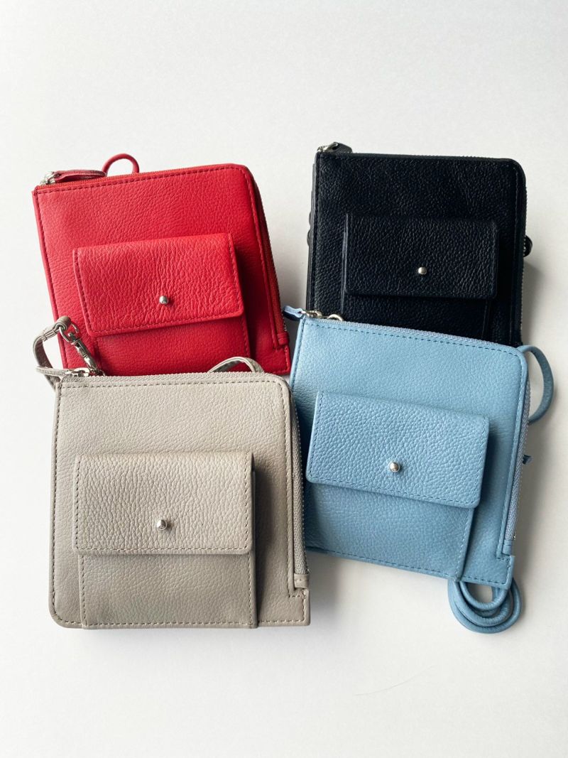 スマート財布 Smart WalletGerman Shrunken Calf×LambMidnight Blue×Midnight