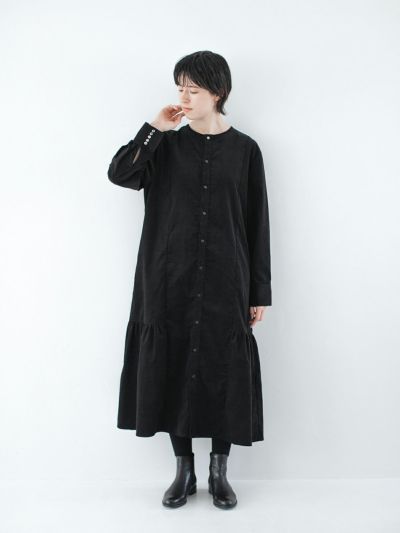 リネンコットンデニム変形ピンタックギャザーキャミワンピース(A・インディゴ)｜ubasoku（ウバソク）のノースリーブワンピース通販 ナチュラン