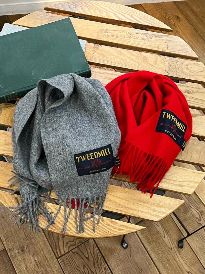 楽天市場】TWEEDMILL ツイードミル ウールタータンチェック大判