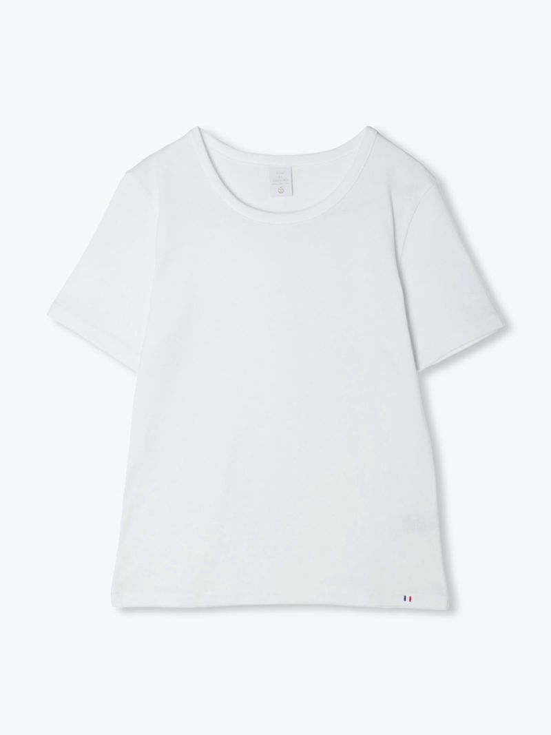 ポンデシャロン PONT DE CHALONS 半袖Tシャツ トロワ半袖PO コットンTシャツ ワンポイント刺繍 日本製 22413222 メール便発送対応可能 Pont de Chalons ポンデシャロン PONT DE CHALONS 半袖Tシャツ