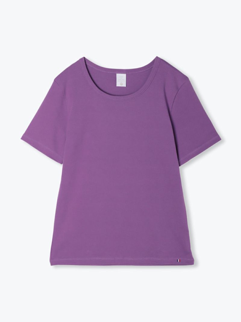 ポンデシャロン PONT DE CHALONS 半袖Tシャツ トロワ半袖PO コットンTシャツ ワンポイント刺繍 日本製 22413222 メール便発送対応可能 Pont de Chalons ポンデシャロン PONT DE CHALONS 半袖Tシャツ