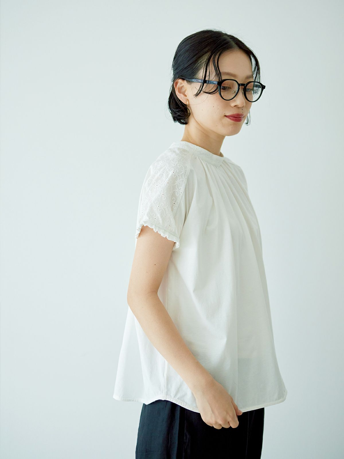 オフホワイト 1点】2WAYﾌﾘﾙﾌﾚﾝﾁﾌﾟﾙｵｰﾊﾞｰ PONT DE CHALONS ポンデ