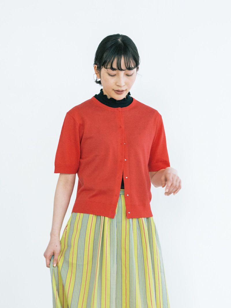 PONT DE CHALONS ポンデシャロン リネンカーディガン 【新品】 リネンVネックカーデ PONT DE CHALONS ポンデシャロン | PONT DE
