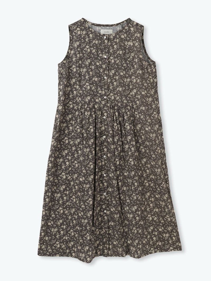 新品 タグ付 FRED PERRY ノースリーブ ワンピース リバティ プリーツ