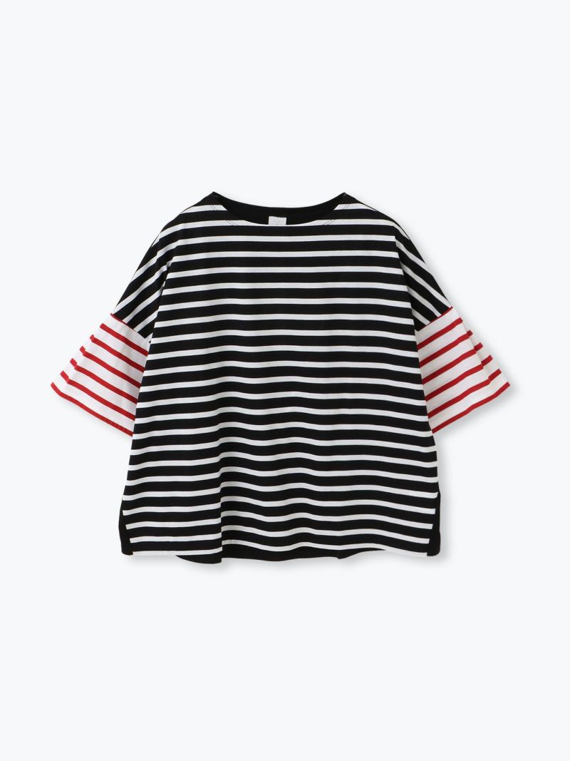 Pont de Chalons (ポンデシャロン) | クレイジーボーダーT (オフホワイトxトープ/ネイビーxベージュ) | トップス Tシャツ カットソー 半袖 Pont de Chalons (ポンデシャロン) | クレイジーボーダーT (オフ