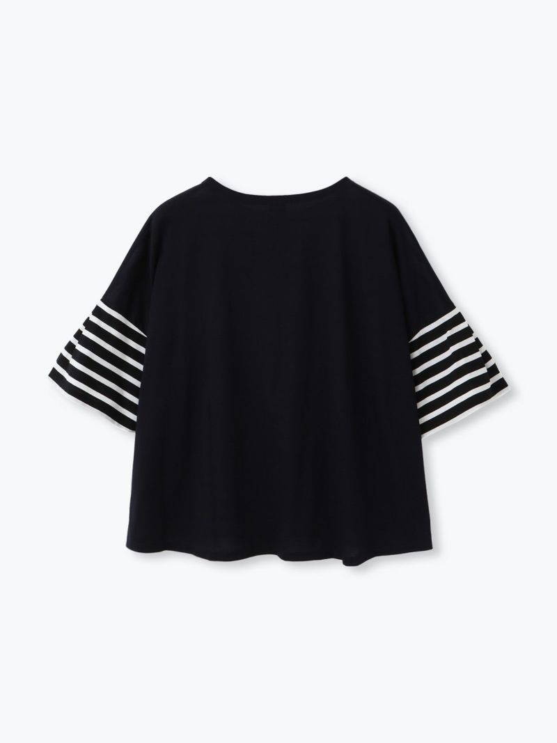 Pont de Chalons (ポンデシャロン) | クレイジーボーダーT (オフホワイトxトープ/ネイビーxベージュ) | トップス Tシャツ カットソー 半袖 Pont de Chalons (ポンデシャロン) | クレイジーボーダーT (オフ