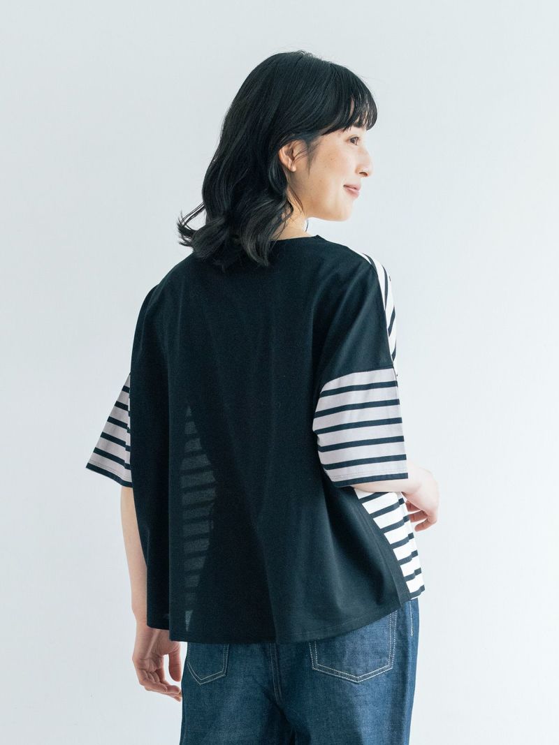 日本製】クレイジーボーダーT PONT DE CHALONS ポンデシャロン