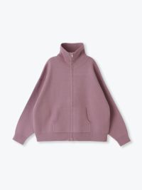   1/4ジップ スウェット 送関込 ラスト1点 ラベンダー】スウェットニット/ZIPUP sosotto
