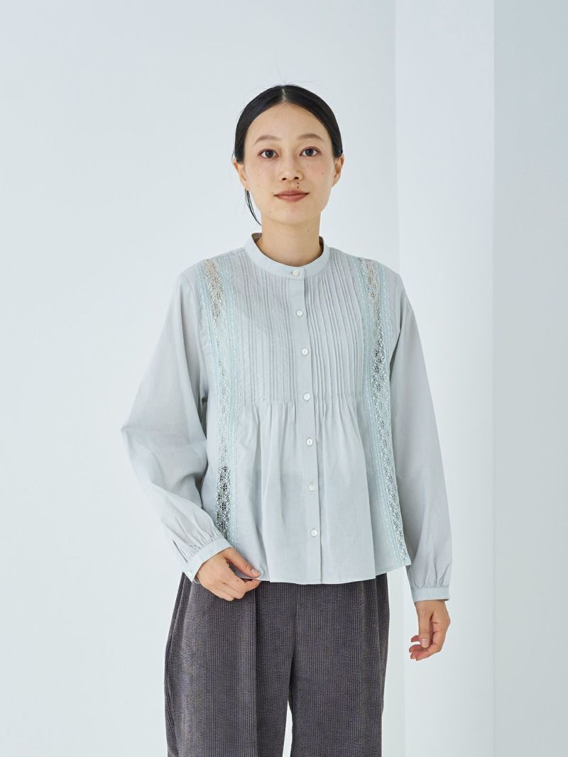 ☆ Pont de Chalons 花柄 ラウンドカラー シャツ ブラウス