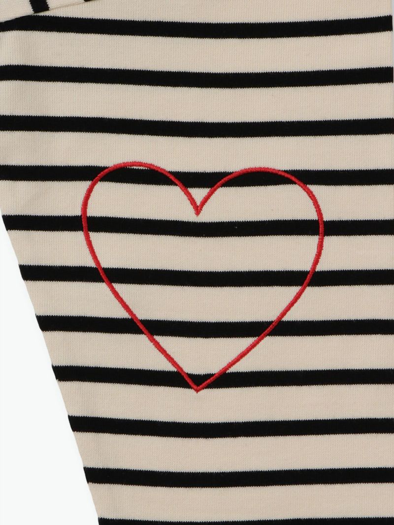 Pont de Chalons］ハートパッチボーダーTシャツ／／ポンデ