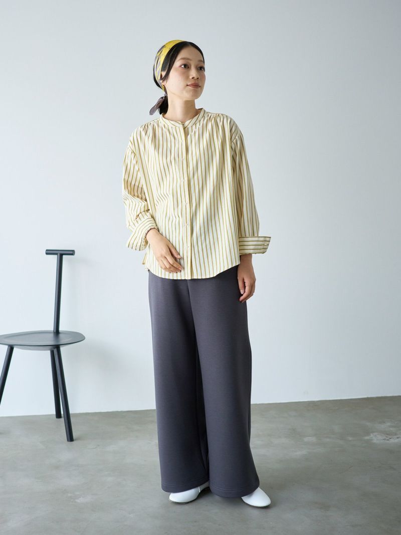 シルク混のボーダースカーフ SALE】THROW（スロー）SAYLOR シルクプリントボーダースカーフ