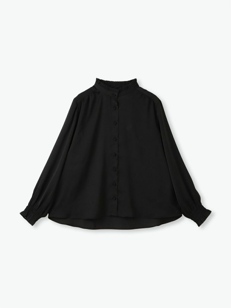 ソソット sosotto アンティークサテン フリルネック ブラウス 4247221 (2025AW 秋冬) sosotto ソソット アンティークサテン フリルネック ブラウス