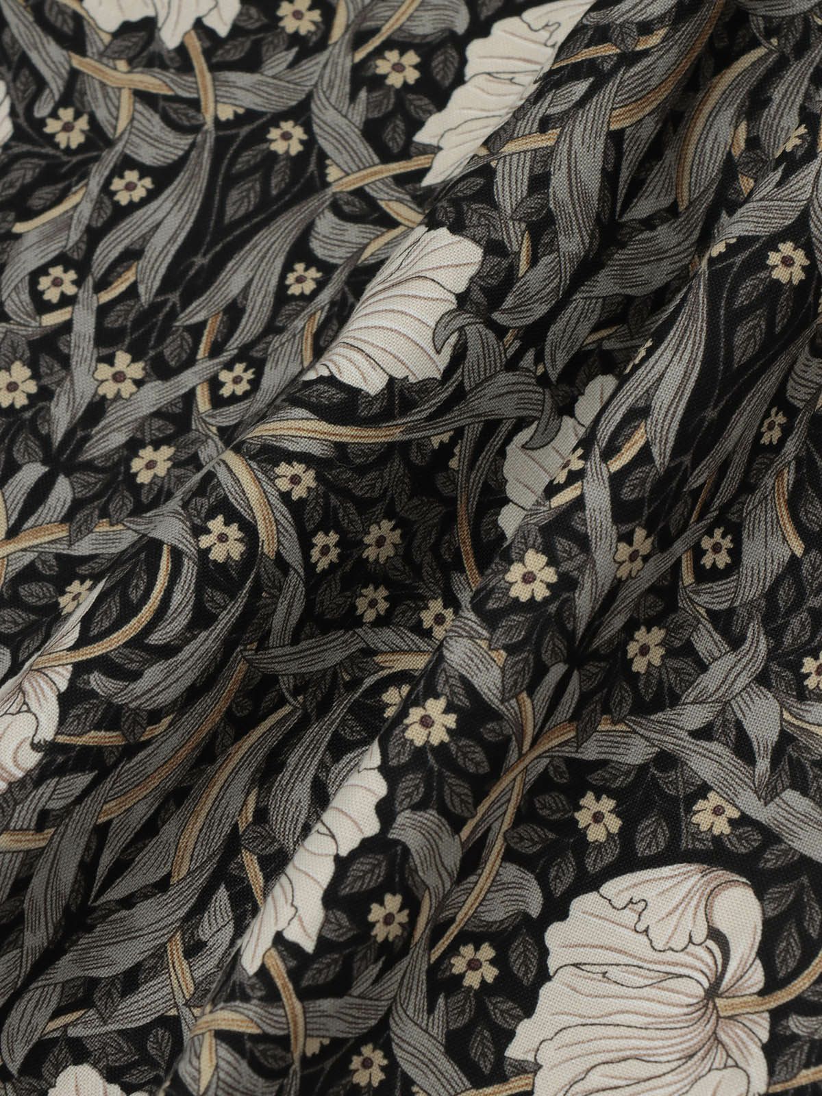 FABRIC BY BEST OF MORRIS×ビエラ太ピンタックチビ衿ワンピース