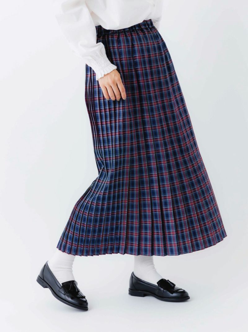 sosotto / ソソット / チェック柄プリーツスカート 着用レビュー】sosottoのチェック柄プリーツスカートを、身長が