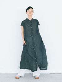 オリジナルDOT/STRIPEワンピース PONT DE CHALONS ポンデ