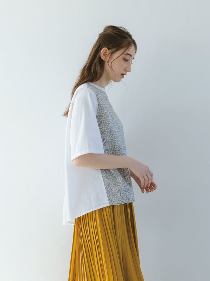 sosotto ソソット リバティ 綿麻前身LIBERTY後ろタックブラウス ギャザー レディース 25SS 春夏 ブラウス 個性的 sosotto ソソット リバティ 綿麻前身LIBERTY後ろタックブラウス