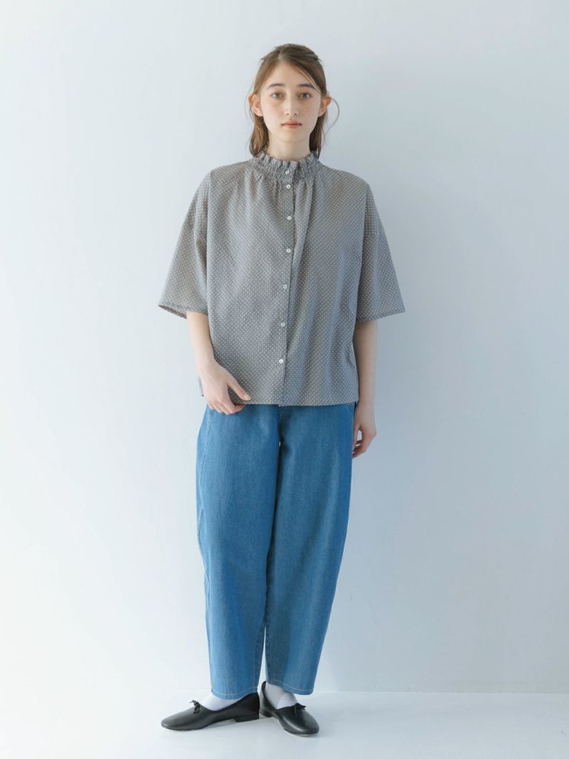 【SALE】sosotto(ソソット) ゴムシャーリング2WAY6分袖ブラウス(42534941)※セール商品の為、送料無料サービス対象外 sosotto(ソソット) ゴムシャーリング2WAY6分袖ブラウス(42534941