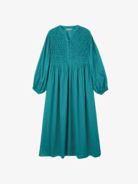 東欧vintage スモッキングギャザー　チュニックワンピース 東欧vintage スモッキングギャザー チュニックワンピース