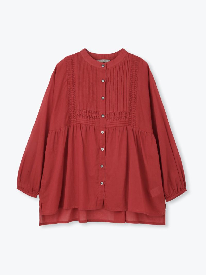 インド製】ウェーブピンタックチュニックブラウス PONT DE CHALONS