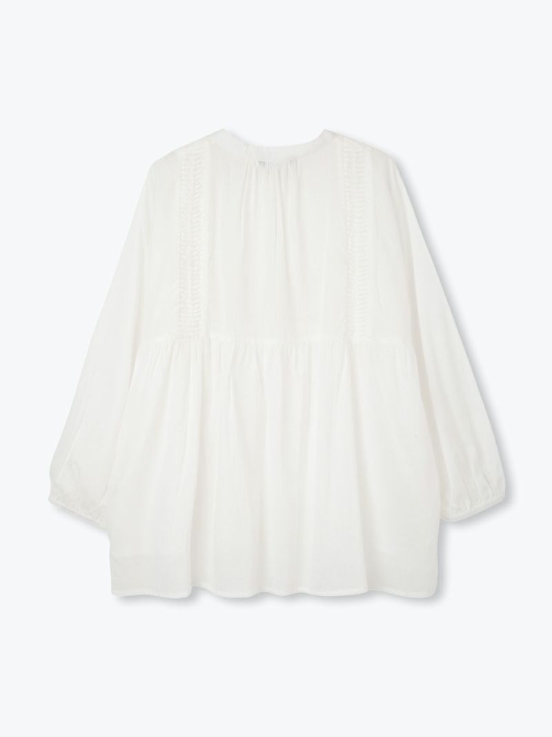 インド製】ウェーブピンタックチュニックブラウス PONT DE CHALONS