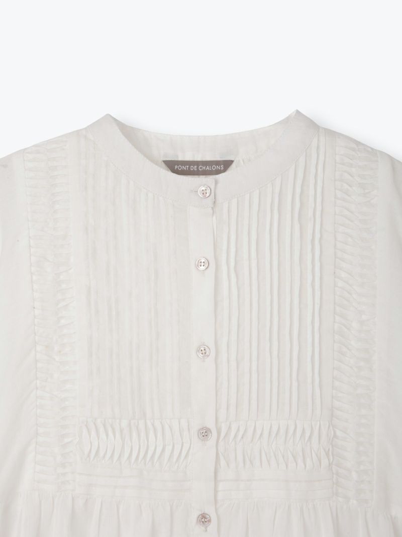インド製】ウェーブピンタックチュニックブラウス PONT DE CHALONS