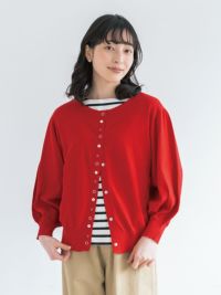 カシミア混コットン】C/Ca MIXボタンカーディガン PONT DE CHALONS