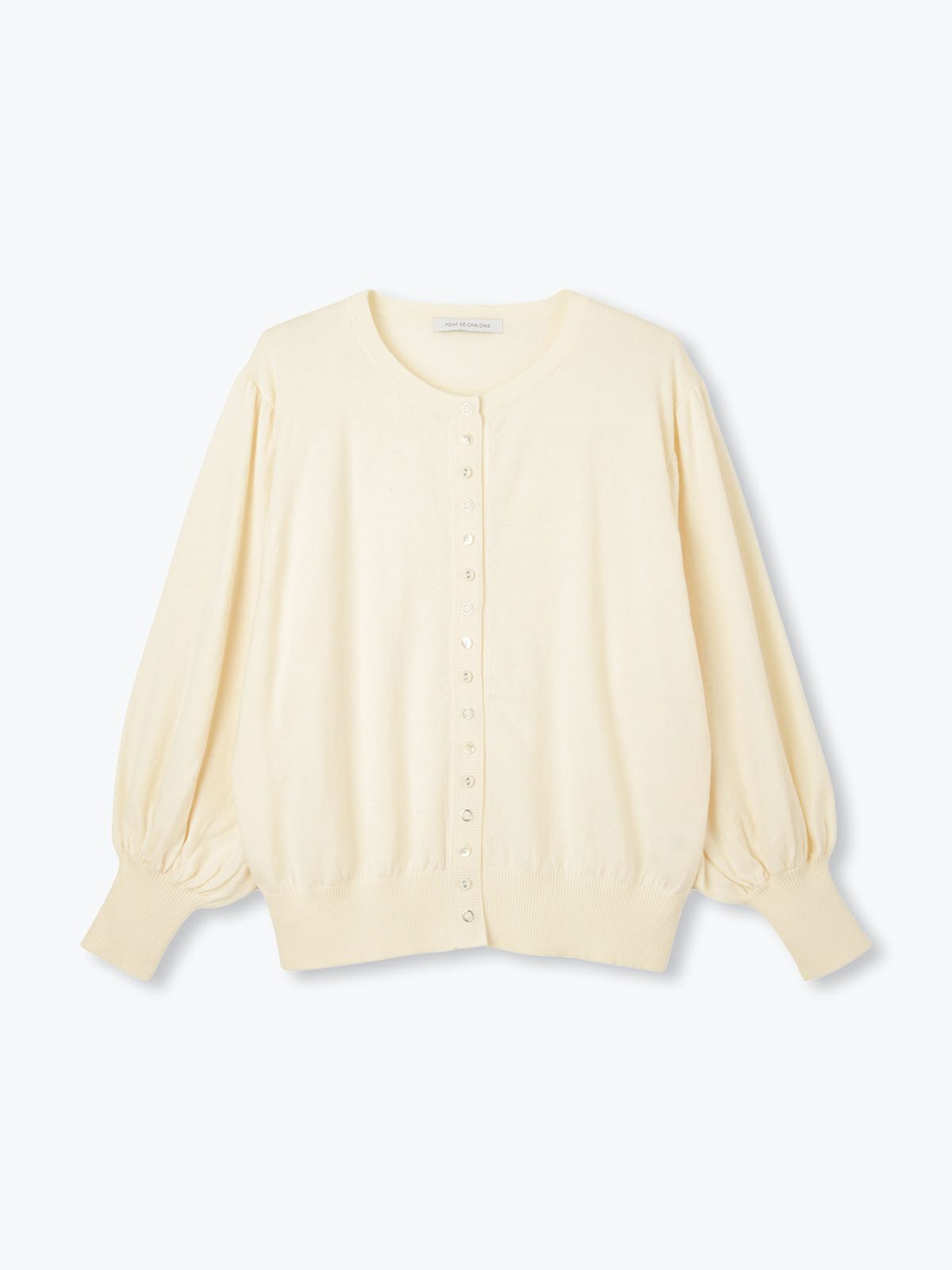 カシミア混コットン】C/Ca MIXボタンカーディガン PONT DE CHALONS