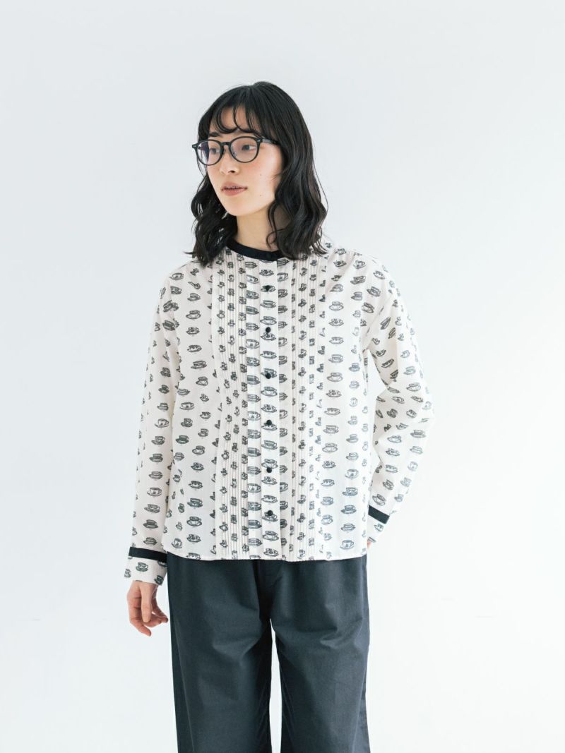 みみにこ　　ポンデシャロン ドット柄パネルプリントブラウス 楽天市場】【sold out】Pont de Chalons（ポンデシャロン