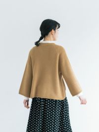 ぽこぽことした表情がかわいい】ポップコーン編ジャケット PONT DE