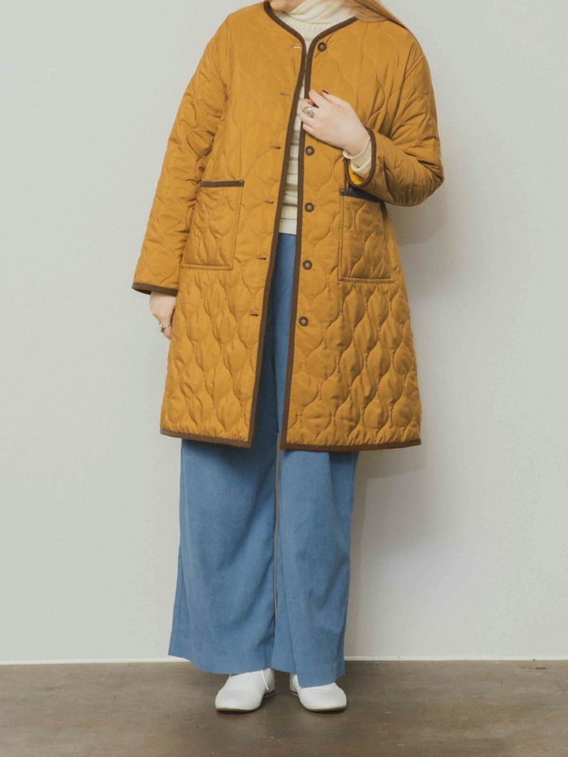 新品【rosymonster】キルティングボアコート☆イエロー 新品【rosymonster】キルティングボアコート☆イエロー DAY CLOSET