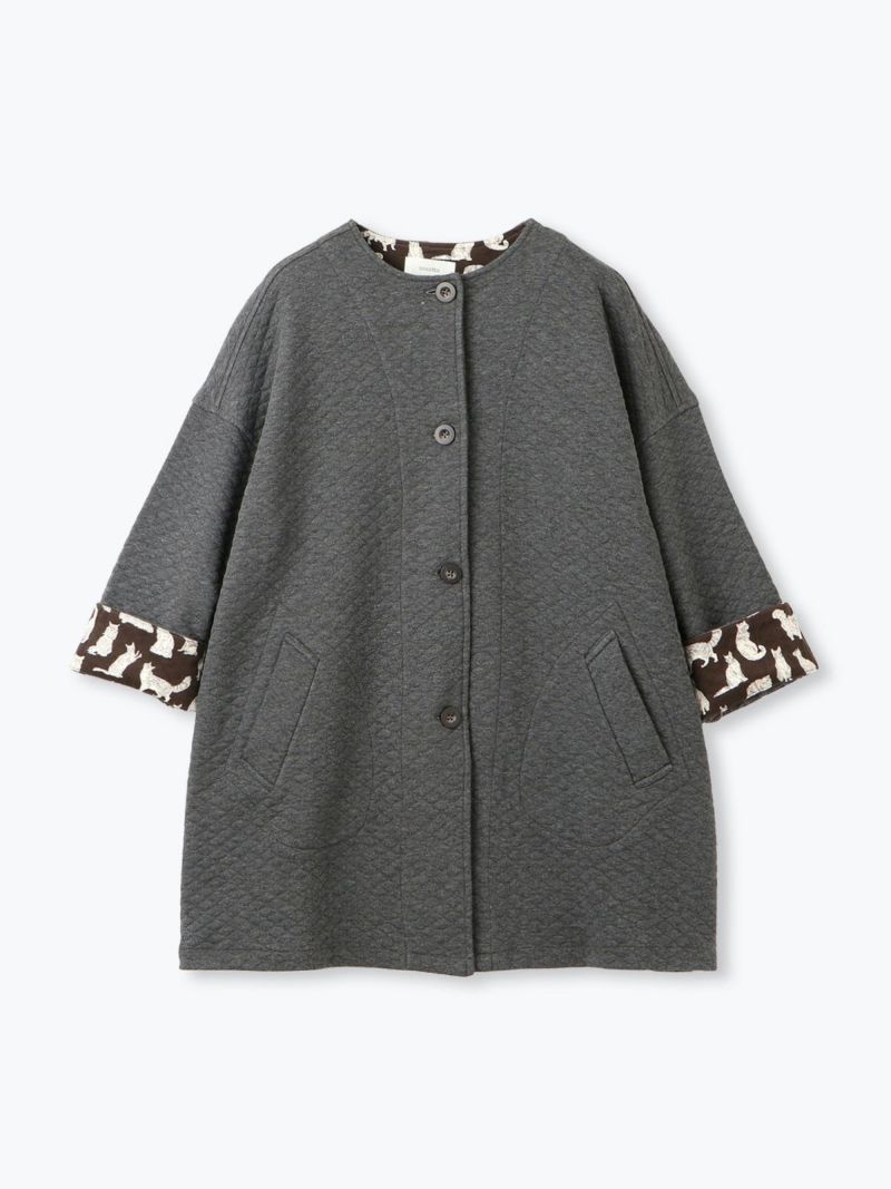 ETRO シルク バンダナ キルティング中綿ベスト チャコール 38 23.08.17_manipuri2209_1600x.