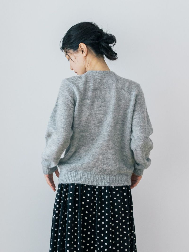 ベビーアルパカカラフル釦カーディガン PONT DE CHALONS ポンデ