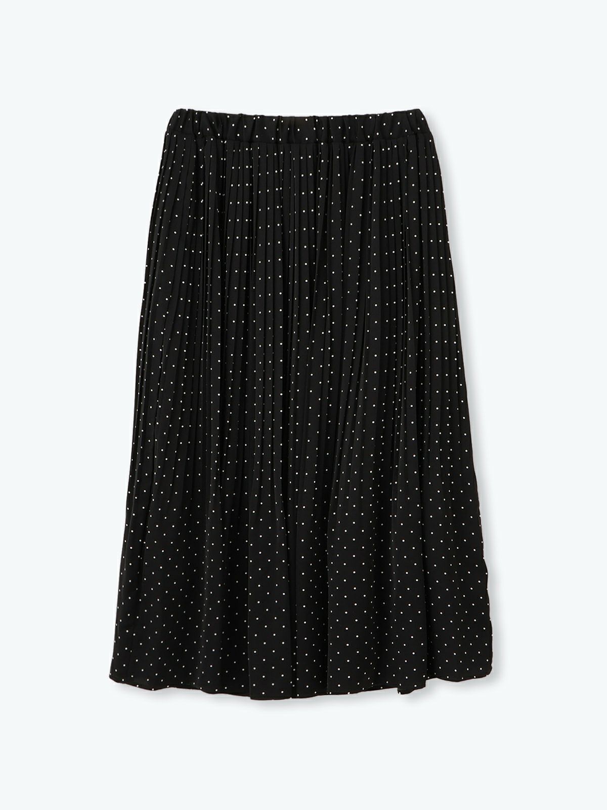 ブラック ラスト1】DOT消しプリーツスカート sosotto ソソット | PONT