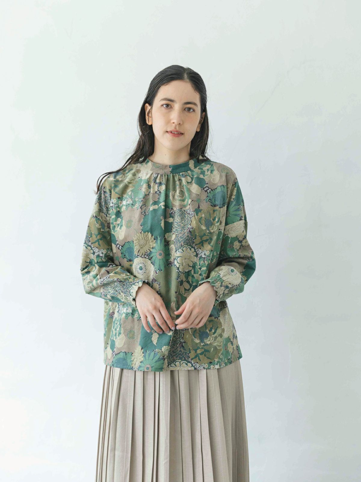 LIBERTYコーデュロイ2WAYスタンドブラウス sosotto ソソット | PONT DE