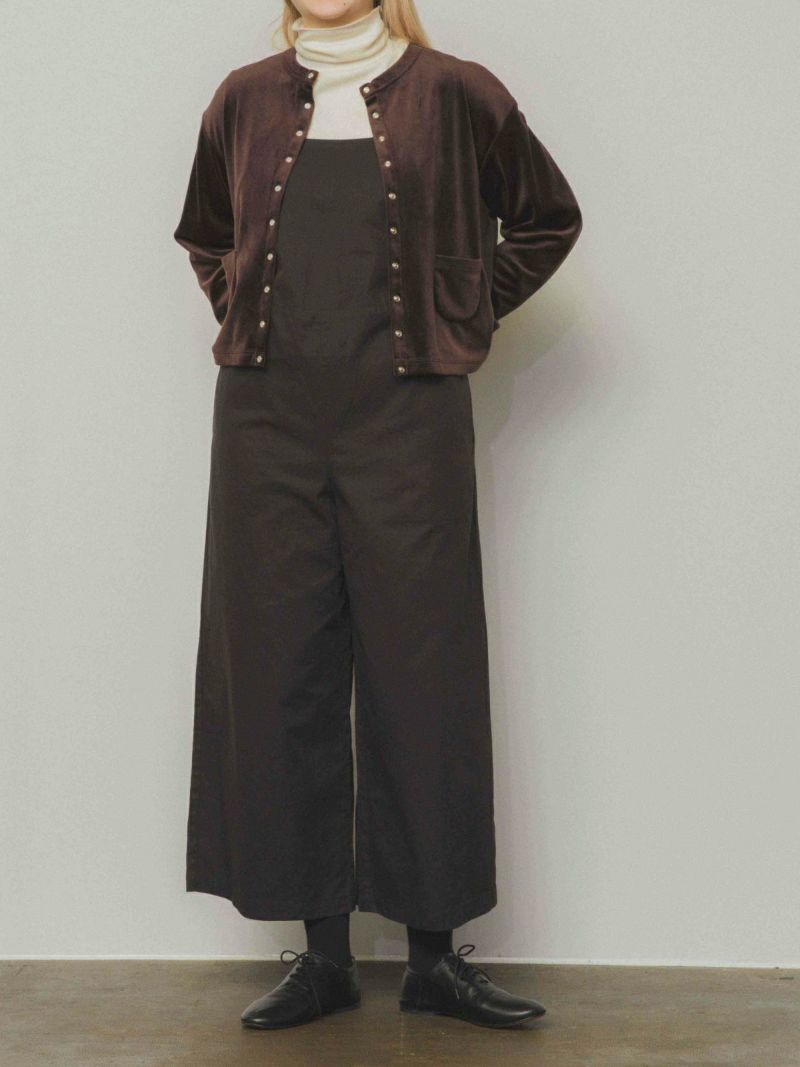 【Midas】 ベロアロングカーディガン ベロアスナップカーデ PONT DE CHALONS ポンデシャロン | PONT DE