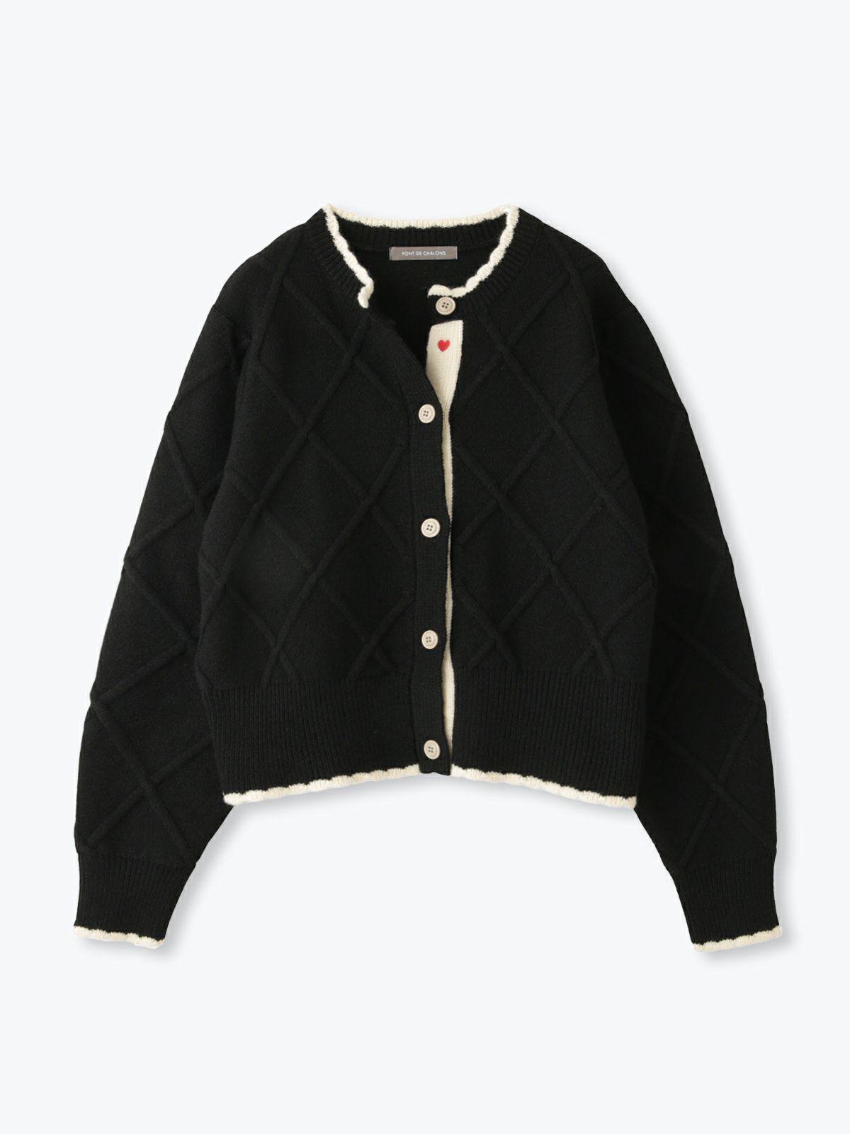 ハート刺繍チロルカーディガン archive marche | PONT DE CHALONS