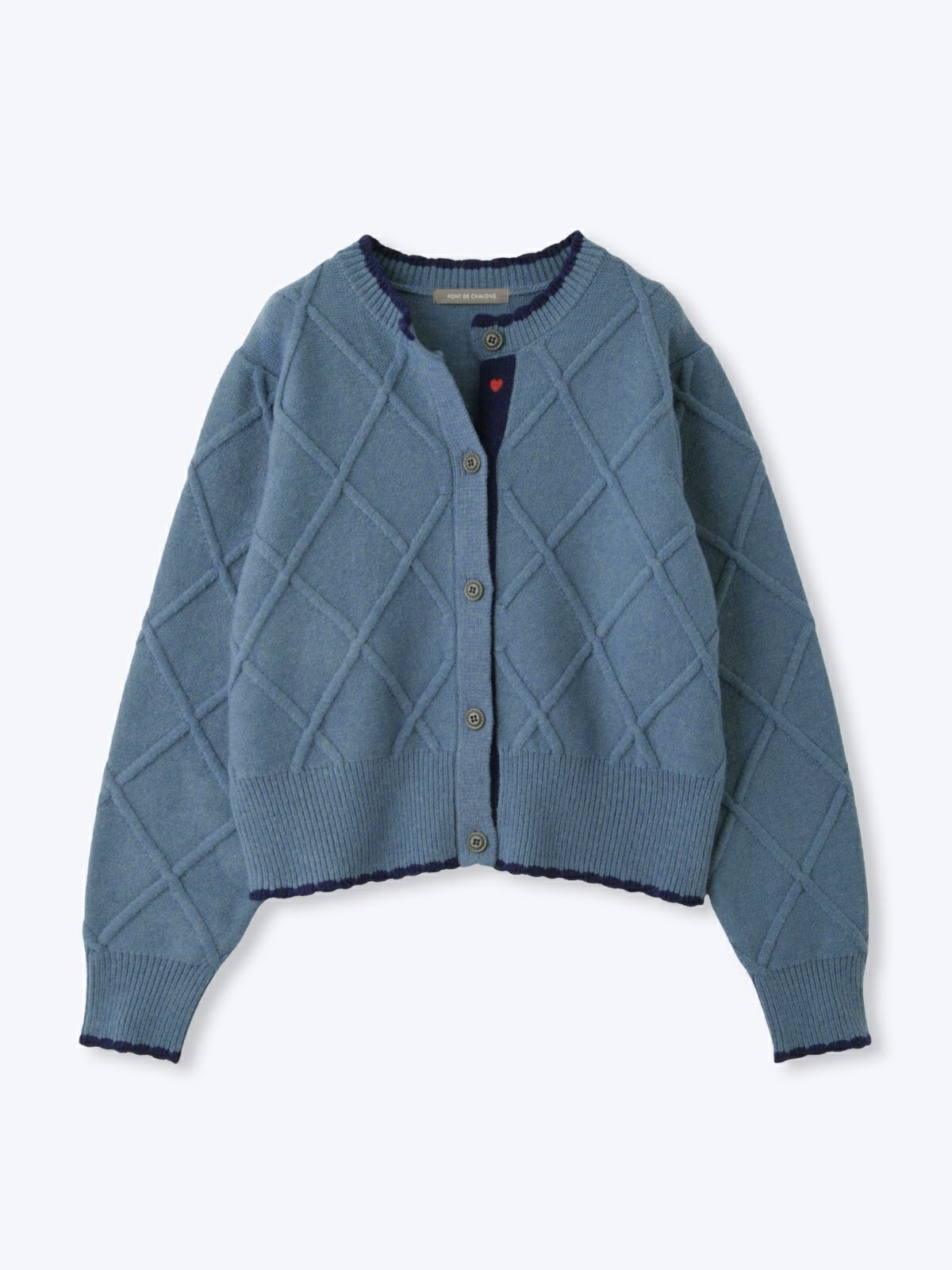 ハート刺繍チロルカーディガン archive marche | PONT DE CHALONS
