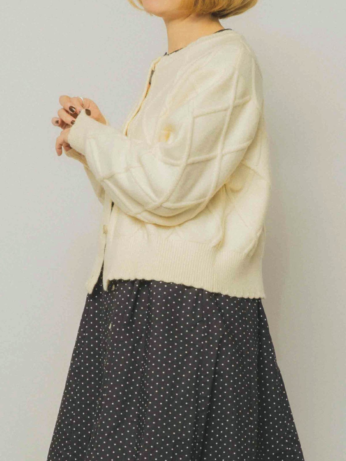 ハート刺繍チロルカーディガン PONT DE CHALONS ポンデシャロン | PONT